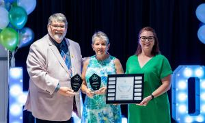 Volunteer of the Year - Edina accpeting for Michelle and Gord Hussey